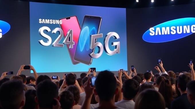 Flux_Dev_Samsung_S24_5G_smartphone_launch_event_with_a_large